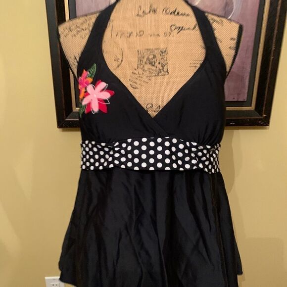 Maternity Tankini Top Bathing Suit - Picture 2 of 7